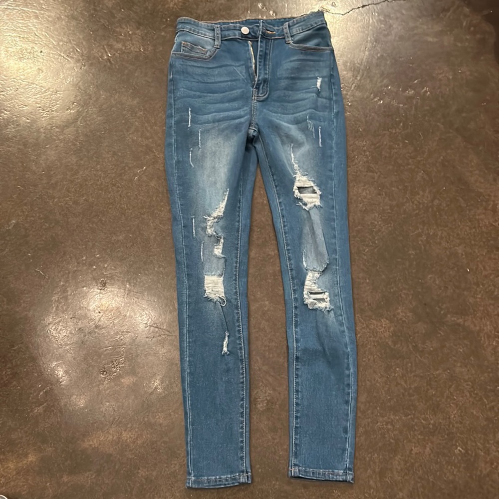 shein ripped skinny jeans